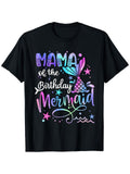 Mom Of The Birthday Mermaid Cute Matching Family Graphic product image 1