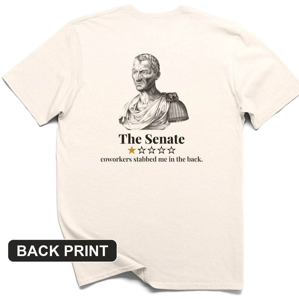 Caesar Senate Review Back Print T-Shirt product image 8