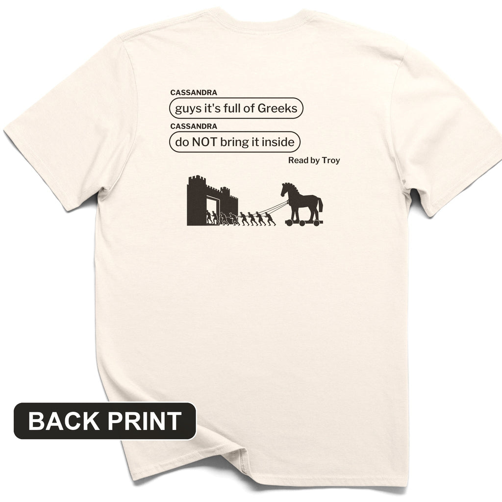 Cassandra Left On Read Back Print T-Shirt product image 8