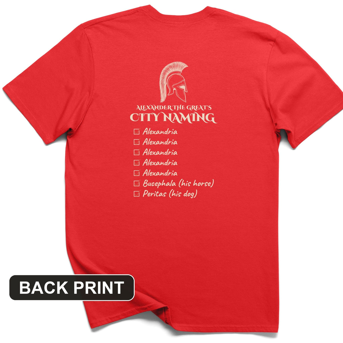 Alexander City Naming Back Print T-Shirt product image 5