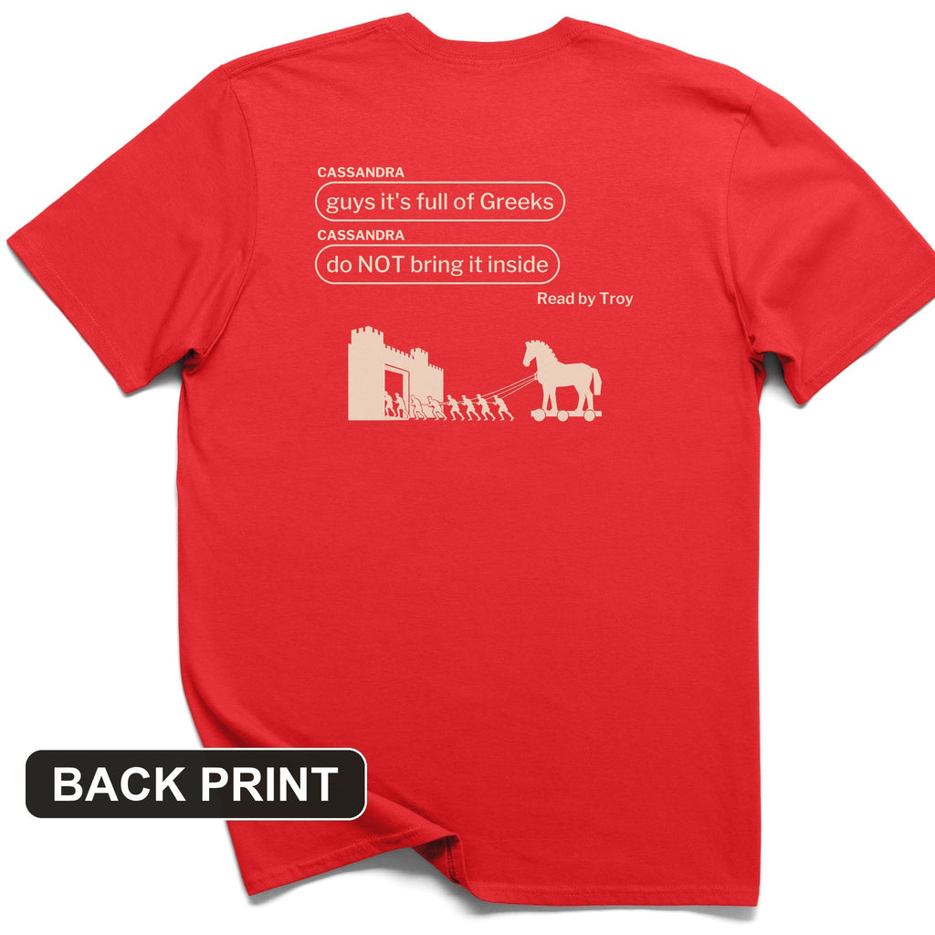 Cassandra Left On Read Back Print T-Shirt product image 6