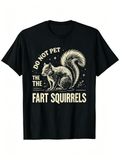 Retro Distressed Squirrel Humor Graphic Tee, Funny Animal product image 1