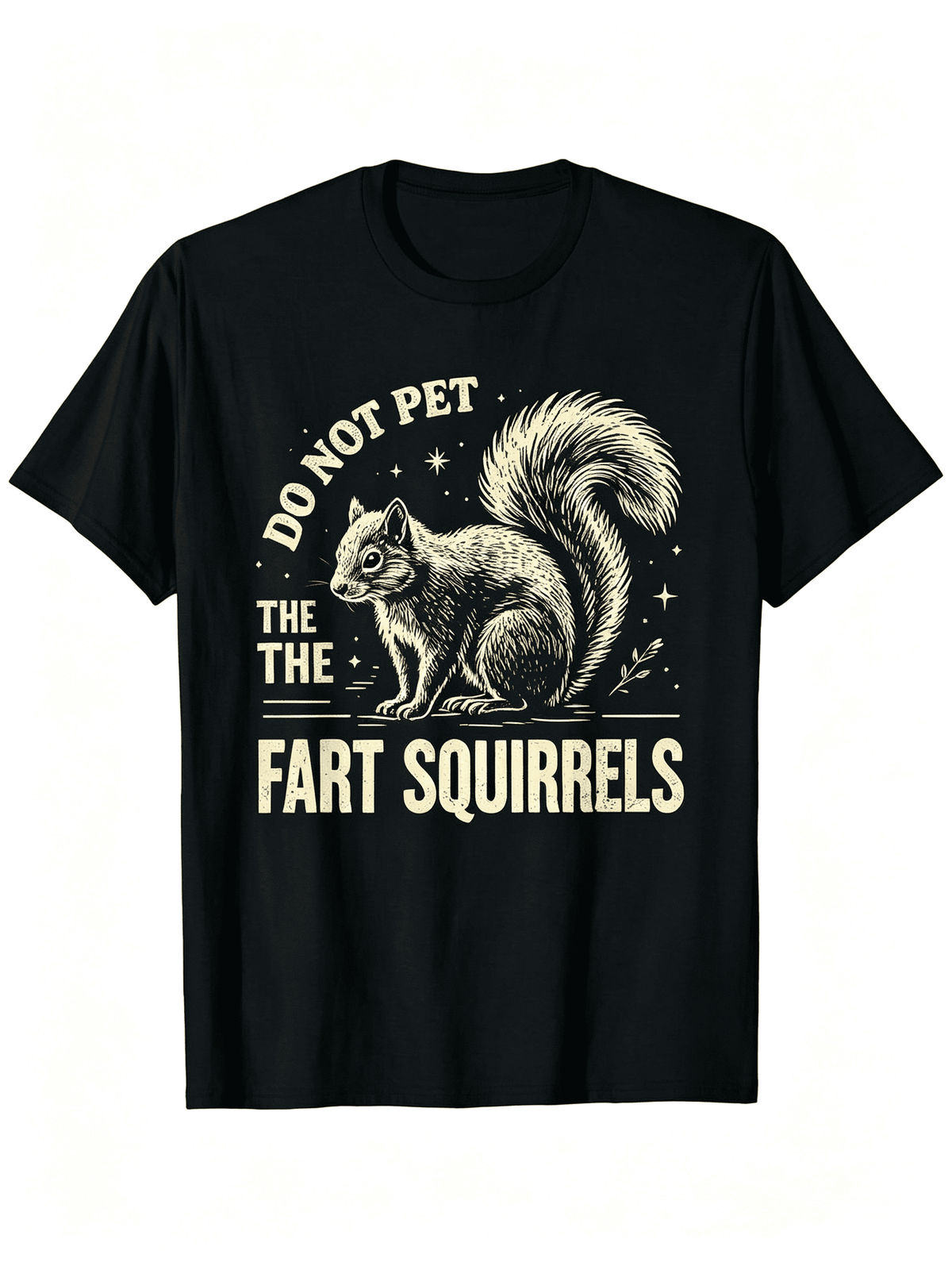 Retro Distressed Squirrel Humor Graphic Tee, Funny Animal product image 1