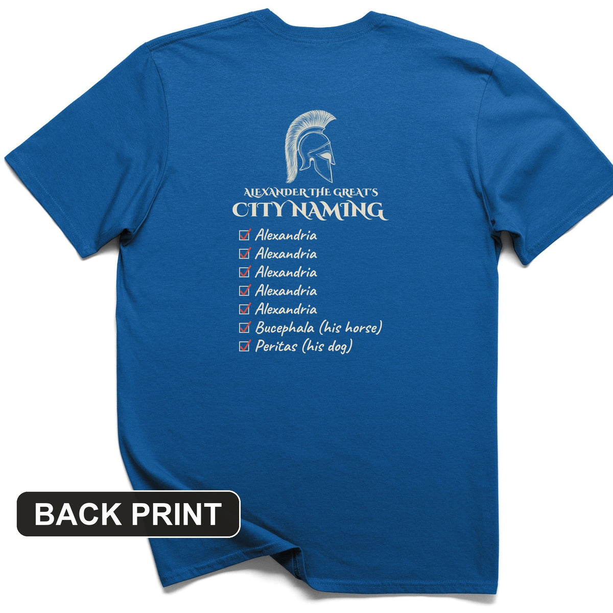 Alexander City Naming Back Print T-Shirt product image 6