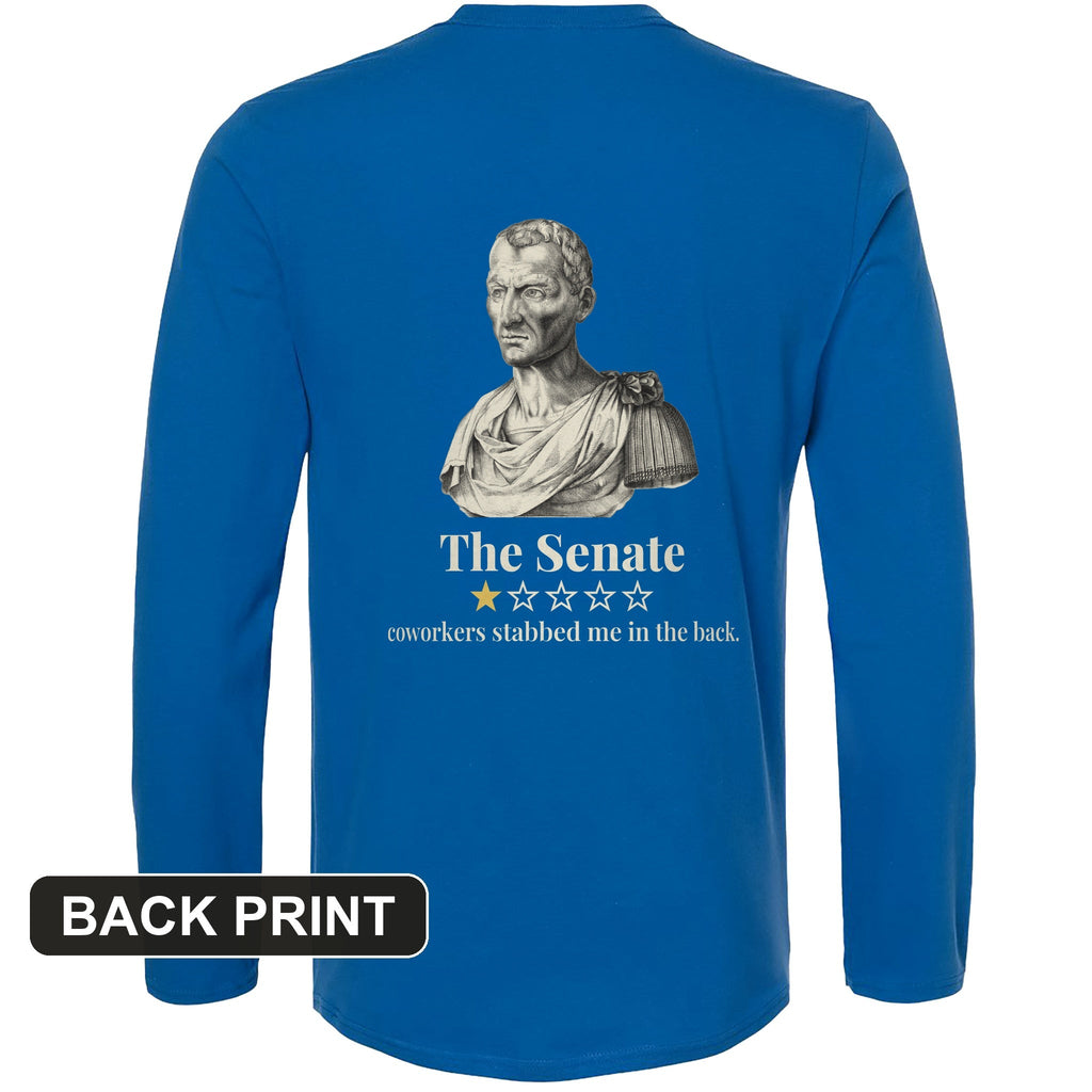 Caesar Senate Review Back Print Long Sleeve T-Shirt product image 5