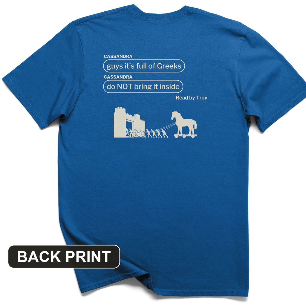 Cassandra Left On Read Back Print T-Shirt product image 7