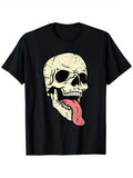 Skull Tongue Out Halloween Spooky Skeleton Bones Gothic product image 1