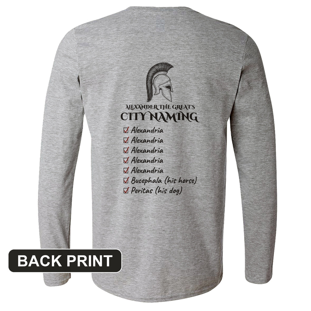 Alexander City Naming Back Print Long Sleeve T-Shirt product image 6