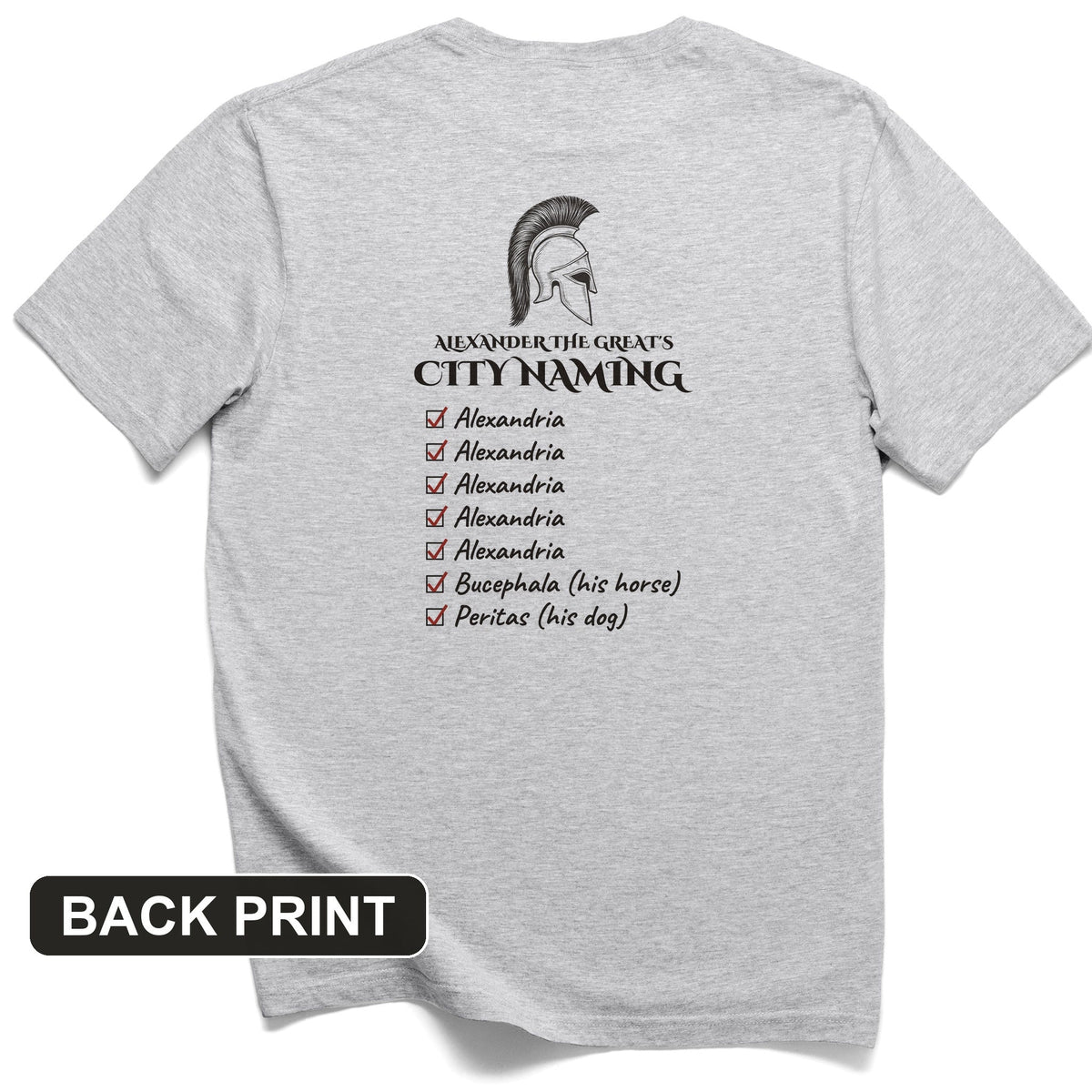 Alexander City Naming Back Print T-Shirt product image 7