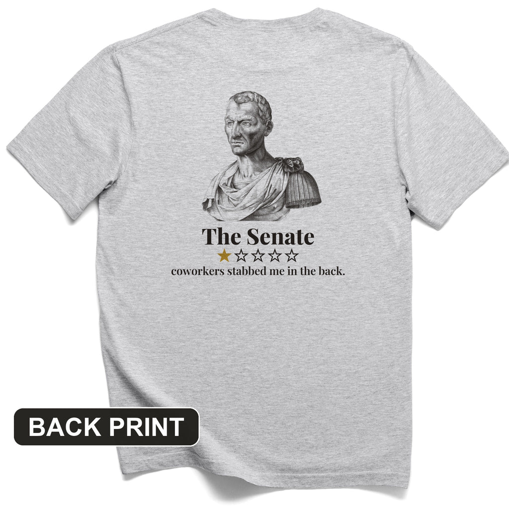 Caesar Senate Review Back Print T-Shirt product image 7