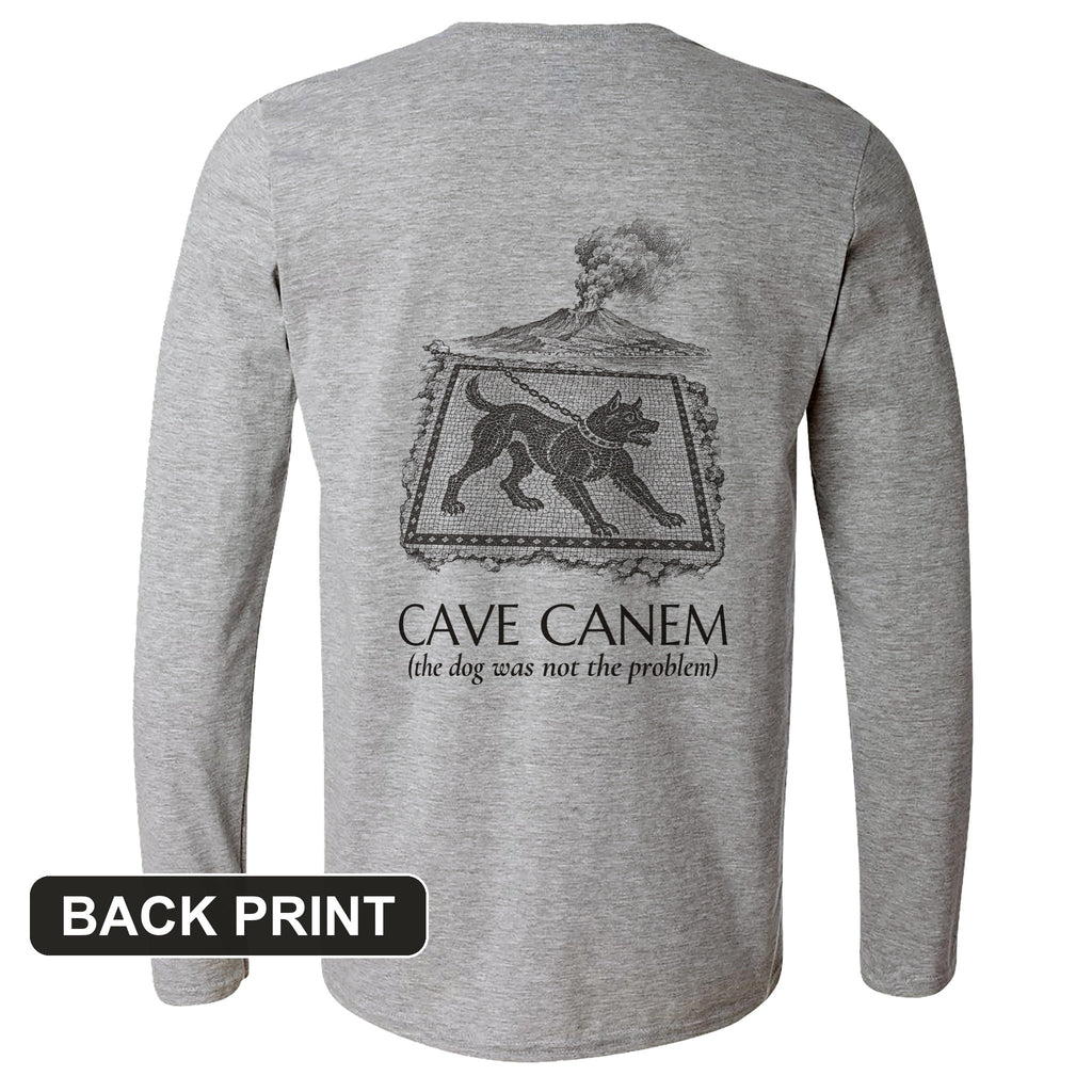 Cave Canem The Dog Was Not Problem Back Print Long Sleeve product image 7