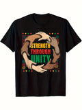 Strength Through Unity Design – Black Short-Sleeve Crew product image 1