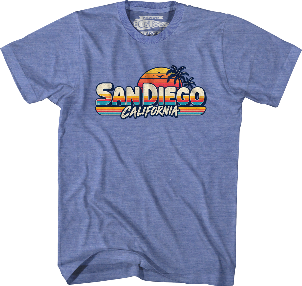 Retro Sunset San Diego California T-Shirt product image 5