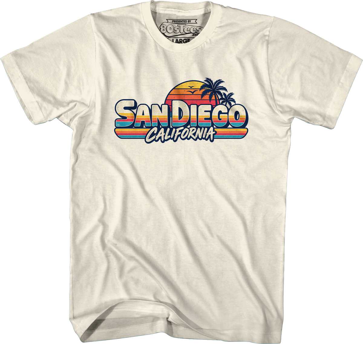 Retro Sunset San Diego California T-Shirt product image 4