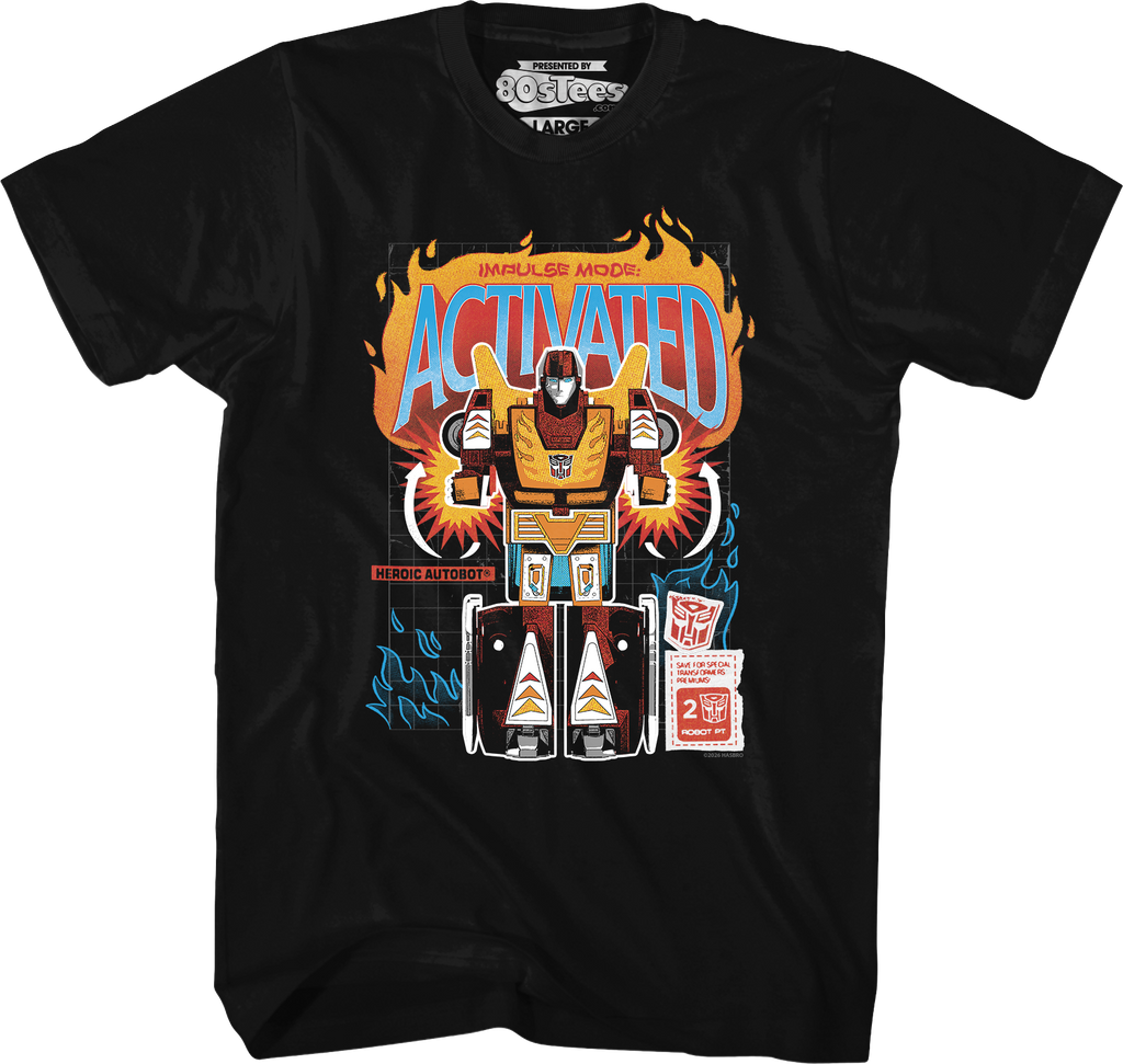 Hot Rod Impulse Mode Activated Transformers T-Shirt product image 4