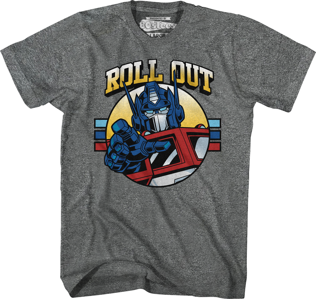 Retro Optimus Prime Roll Out Transformers T-Shirt product image 4
