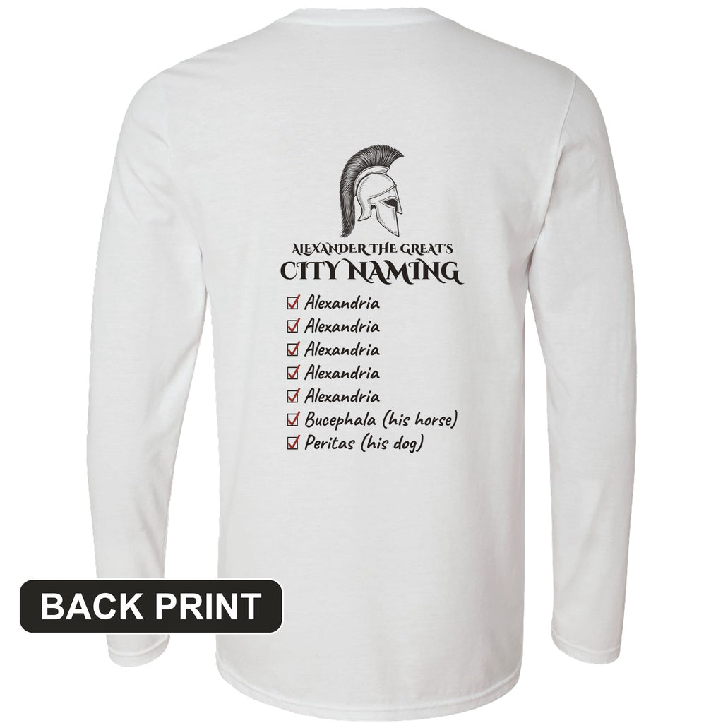Alexander City Naming Back Print Long Sleeve T-Shirt product image 7
