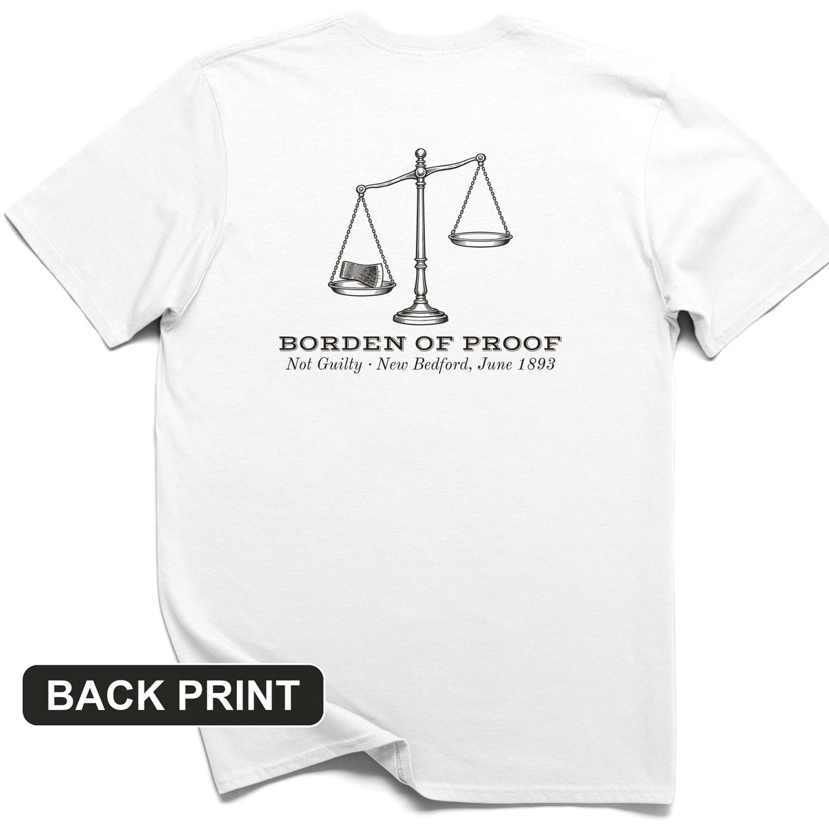Borden Of Proof Back Print T-Shirt product image 1