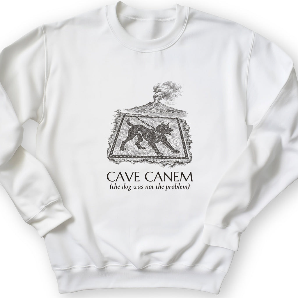Cave Canem The Dog Was Not Problem Crewneck product image 5