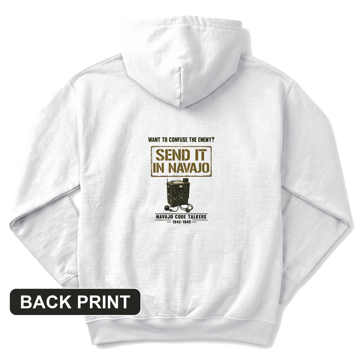 Navajo Code Talkers Back Print Hoodie product image 1