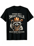Wild West Cowboy Raccoon Graphic T-Shirt Nothing But A product image 1