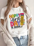 A Women'S Casual Round-Neck T-Shirt for The Back-To product image 1