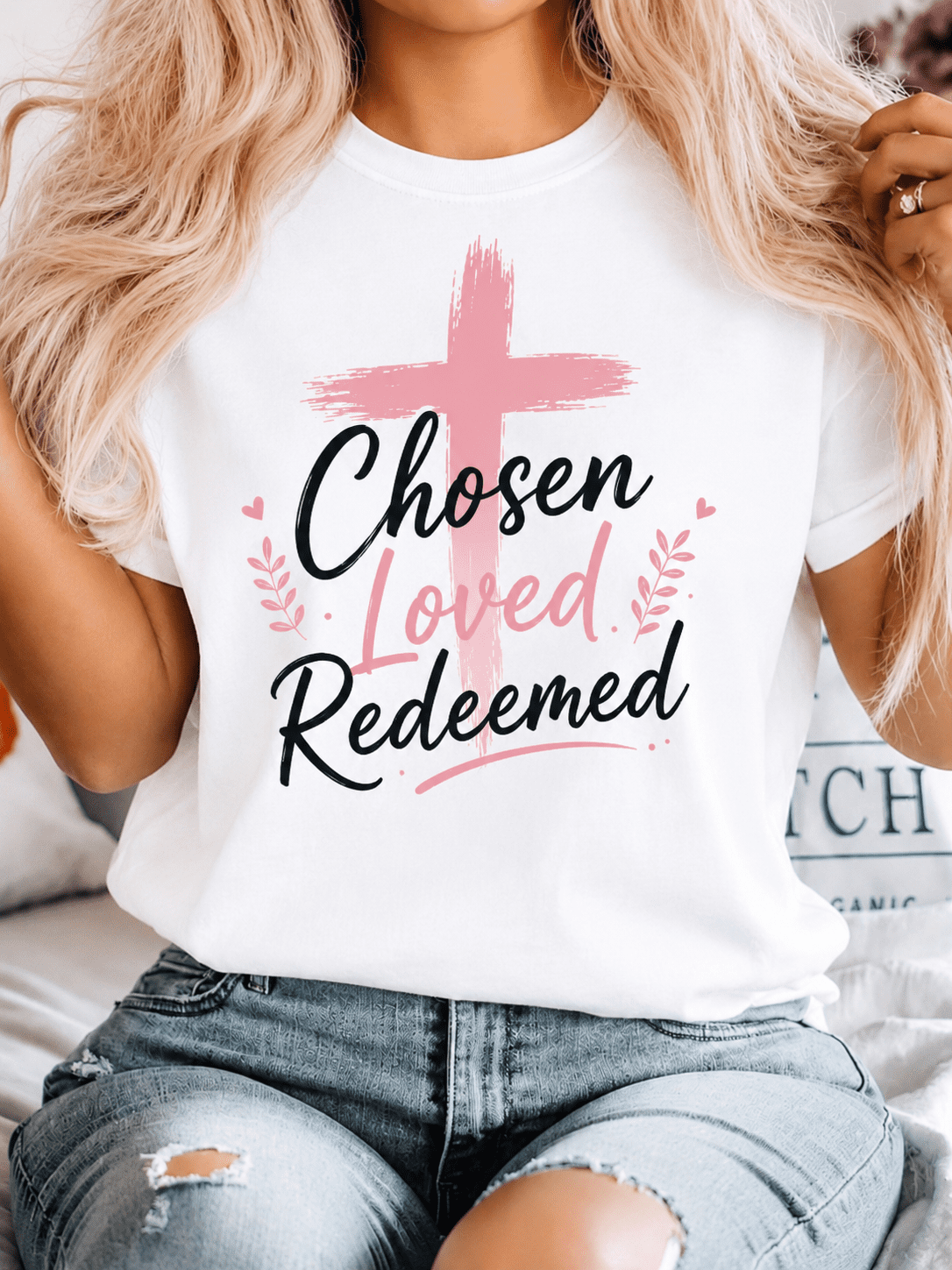 Women's Christian Cross Graphic T-Shirt, Inspirational product image 1