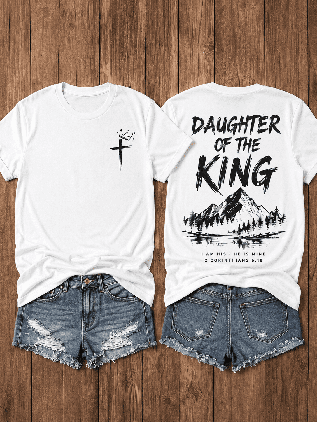Women's Daughter of the King Christian T-Shirt, Faith product image 1