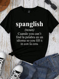 Women's Funny Spanglish Graphic T-Shirt, Bilingual Spanish product image 1