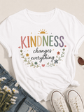 Women's Inspirational Graphic T-Shirt, Kindness Changes product image 1