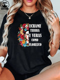 Women's Inspirational Spanish Graphic T-Shirt, Échame product image 1