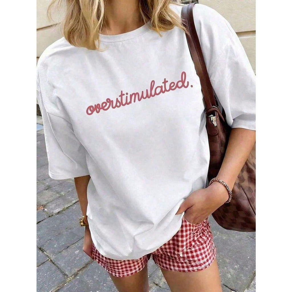 Women's Casual Short Sleeve Round Neck Printed Pattern Tee product image 1