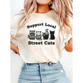 Raccoon TShirt, Support Local Street Cats Shirt, Funny Y2K product image 1