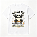 Men Funny Gym Panda Weightlifting T‑Shirt, Kinda Fit Sorta product image 1
