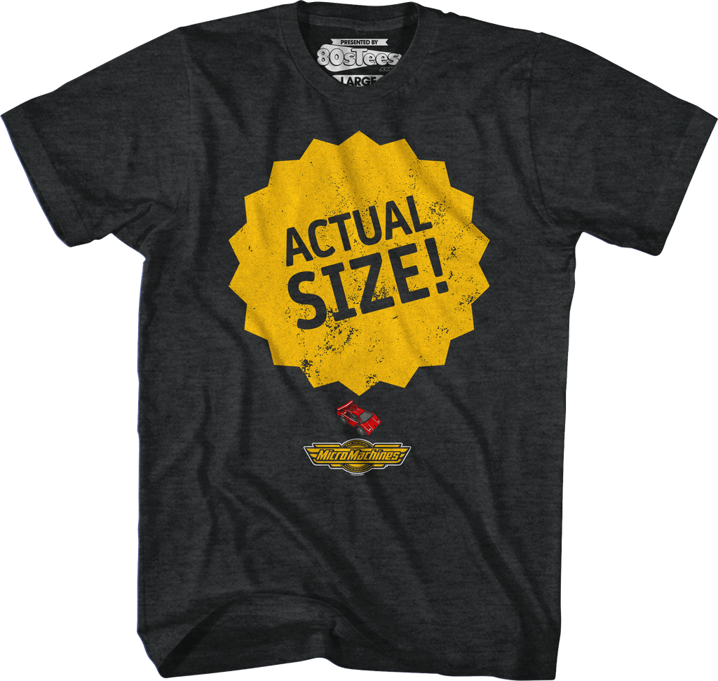 Actual Size Micro Machines T-Shirt product image 1