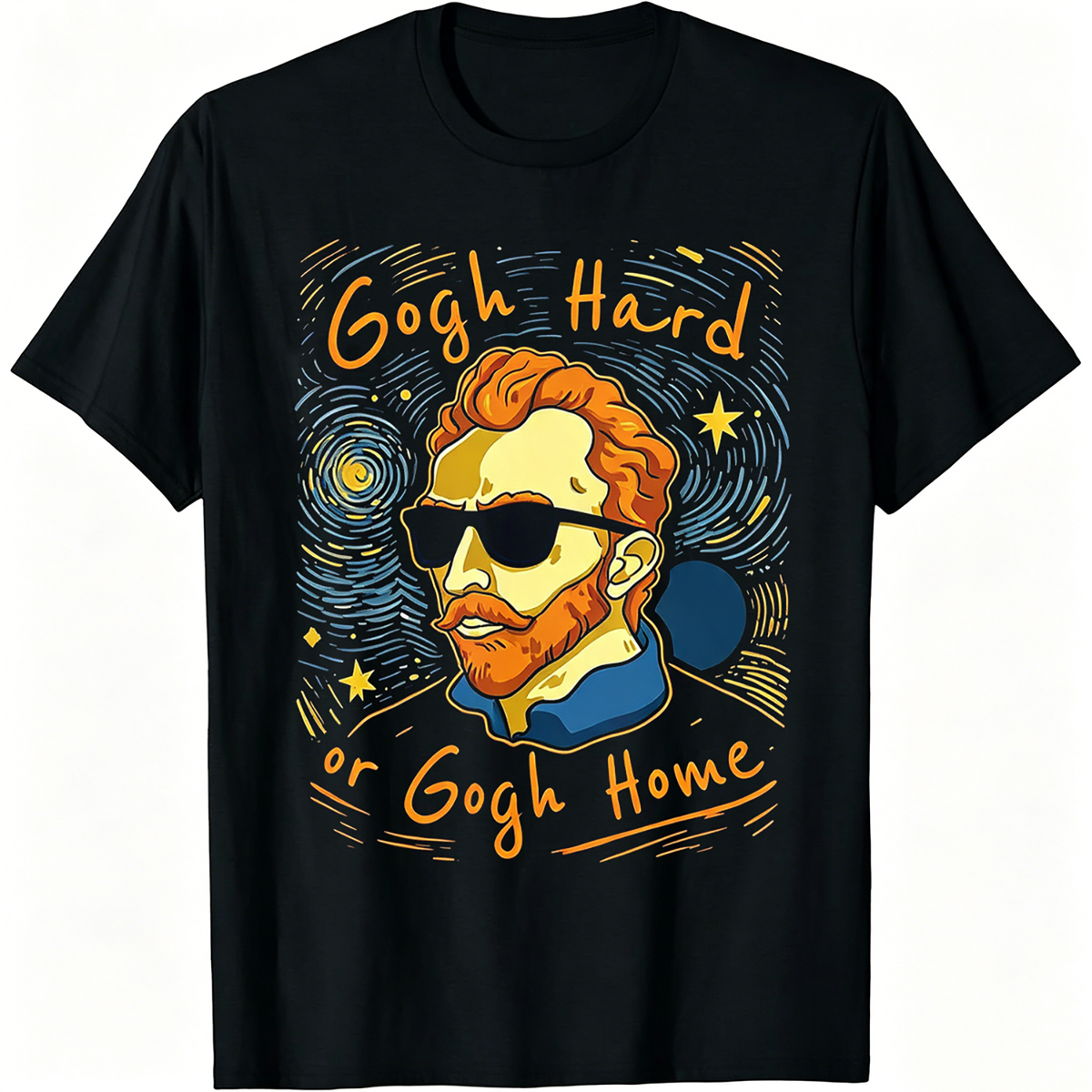 Gogh Hard or Home Funny Art Graphic T‑Shirt for Women product image 1