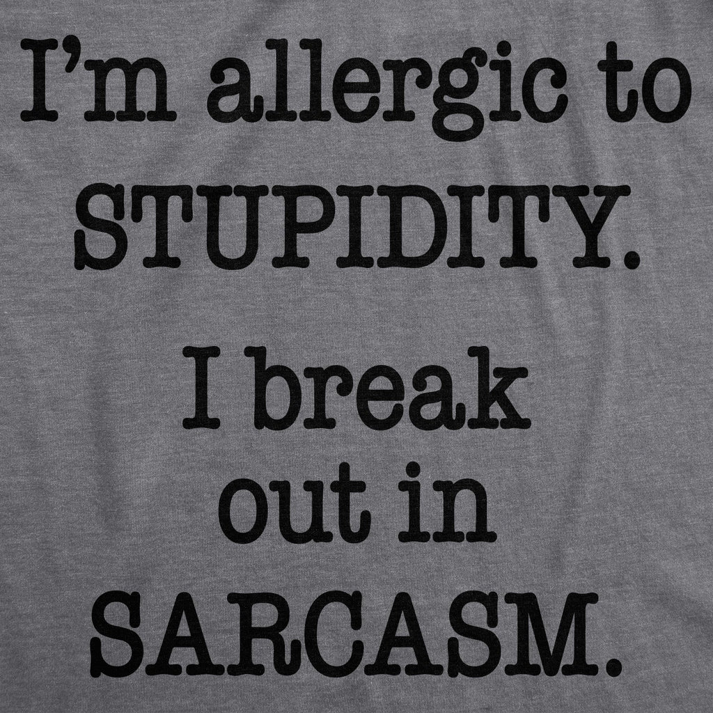 Allergic to Stupidity Women's T Shirt product image 2