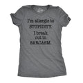 Allergic to Stupidity Women's T Shirt product image 1