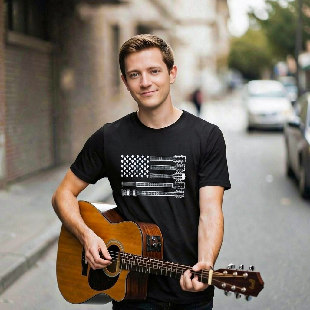 Guitar Flag Men's T Shirt product image 2