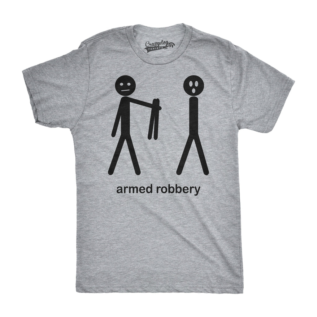Armed Robbery Stick Figure Men's T Shirt product image 4