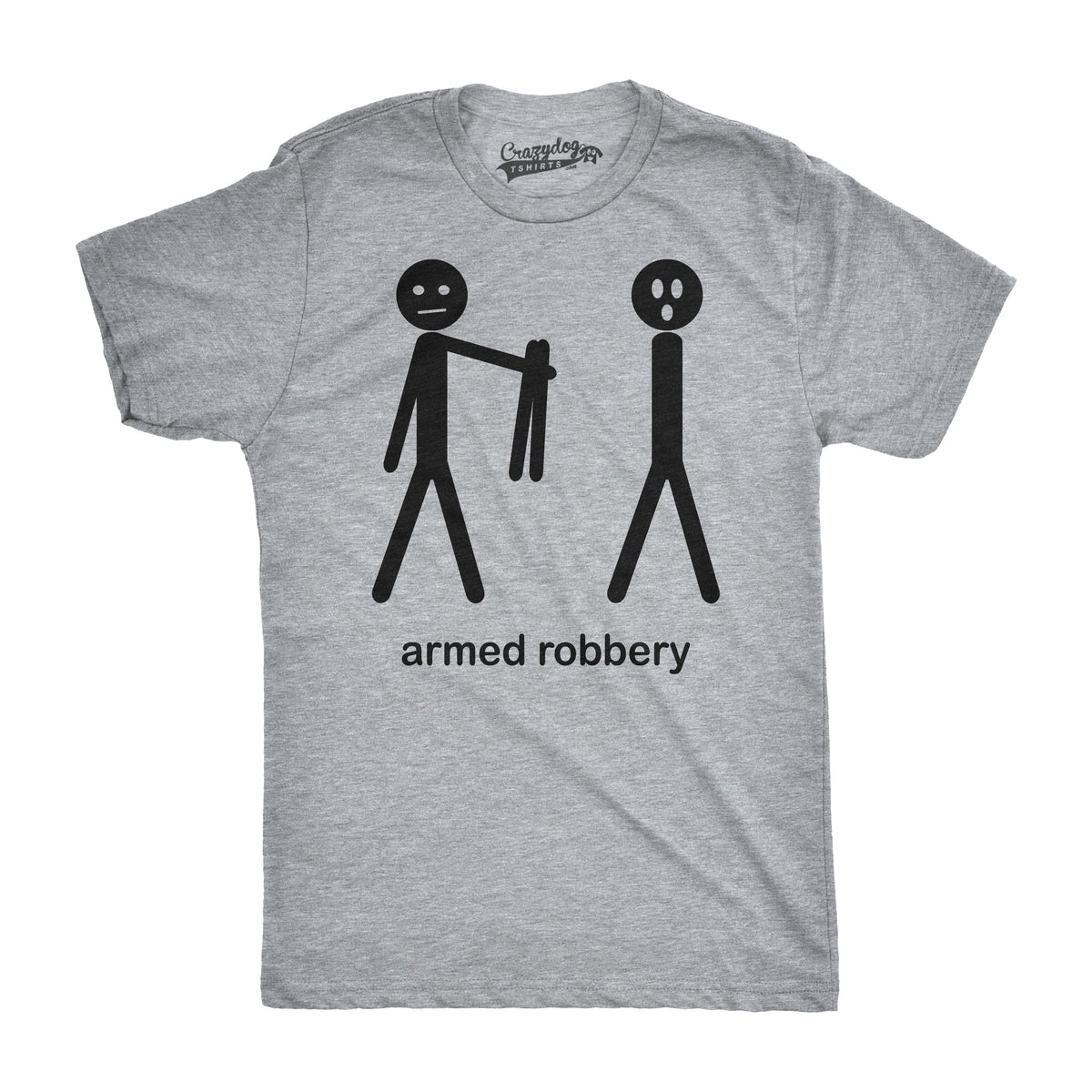 Armed Robbery Stick Figure Men's T Shirt product image 4