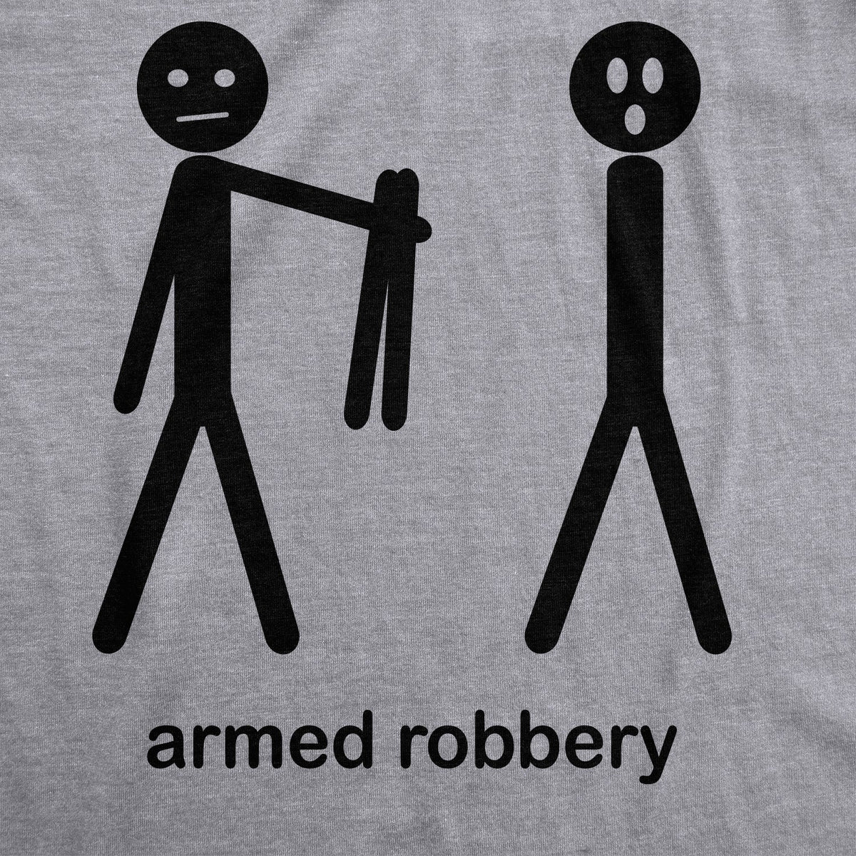 Armed Robbery Stick Figure Men's T Shirt product image 2