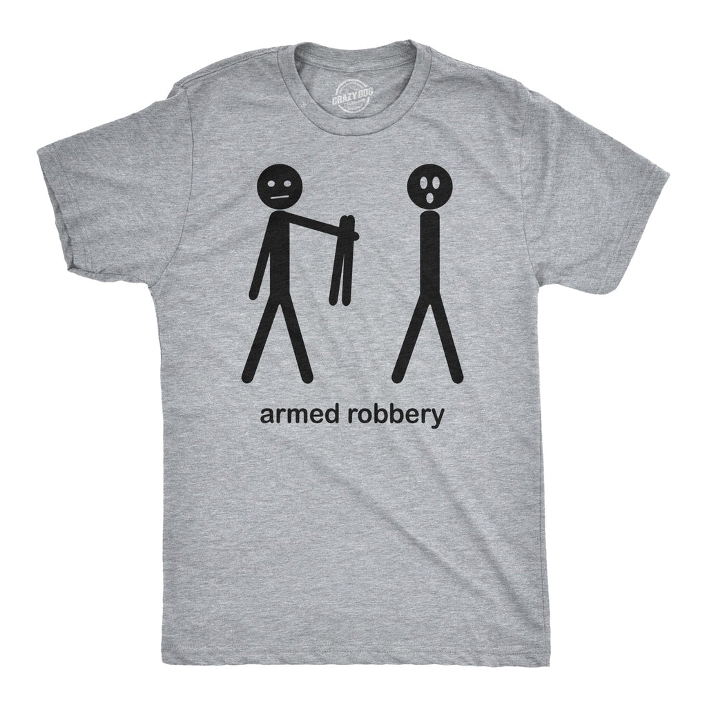Armed Robbery Stick Figure Men's T Shirt product image 1