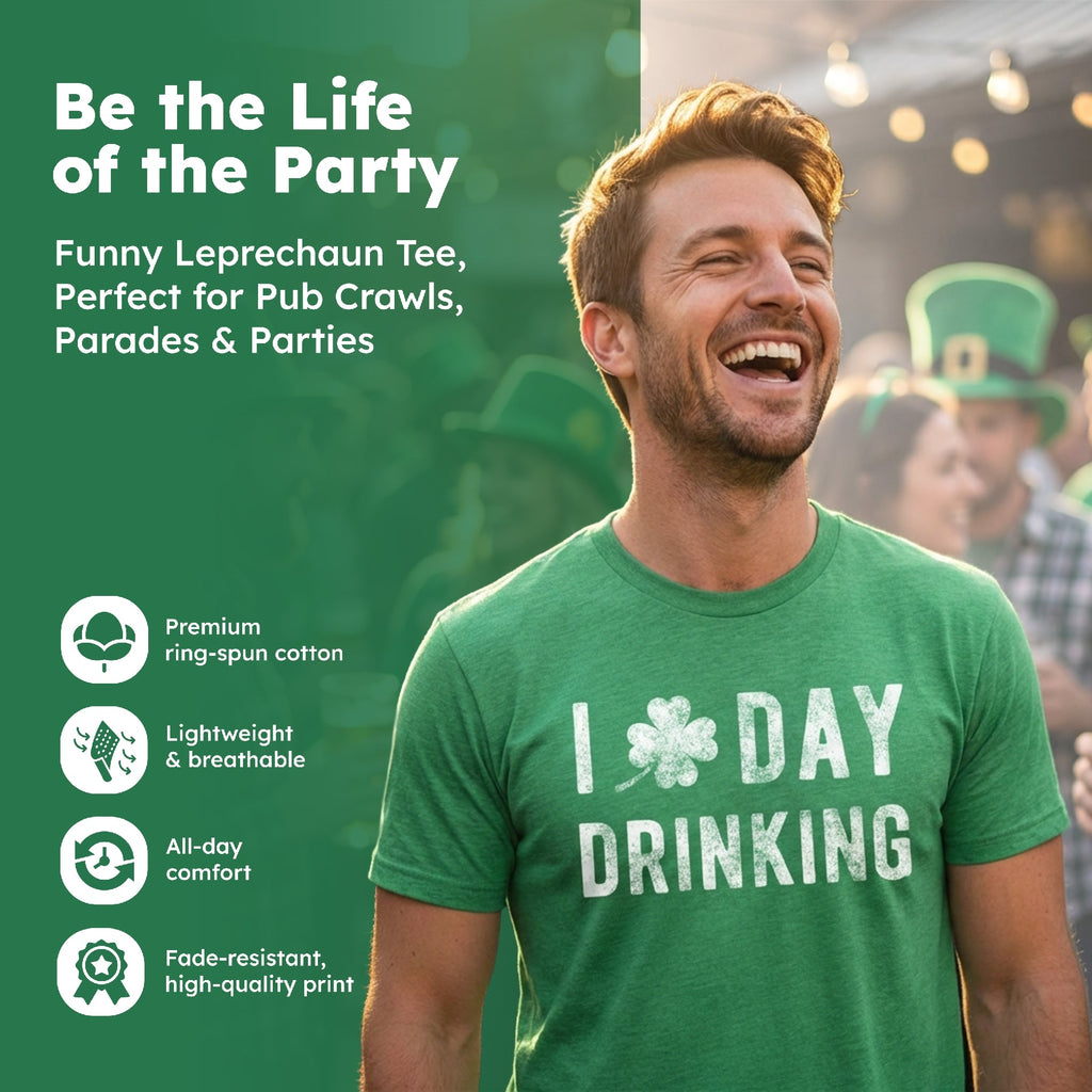 I Clover Day Drinking Men's T Shirt product image 3