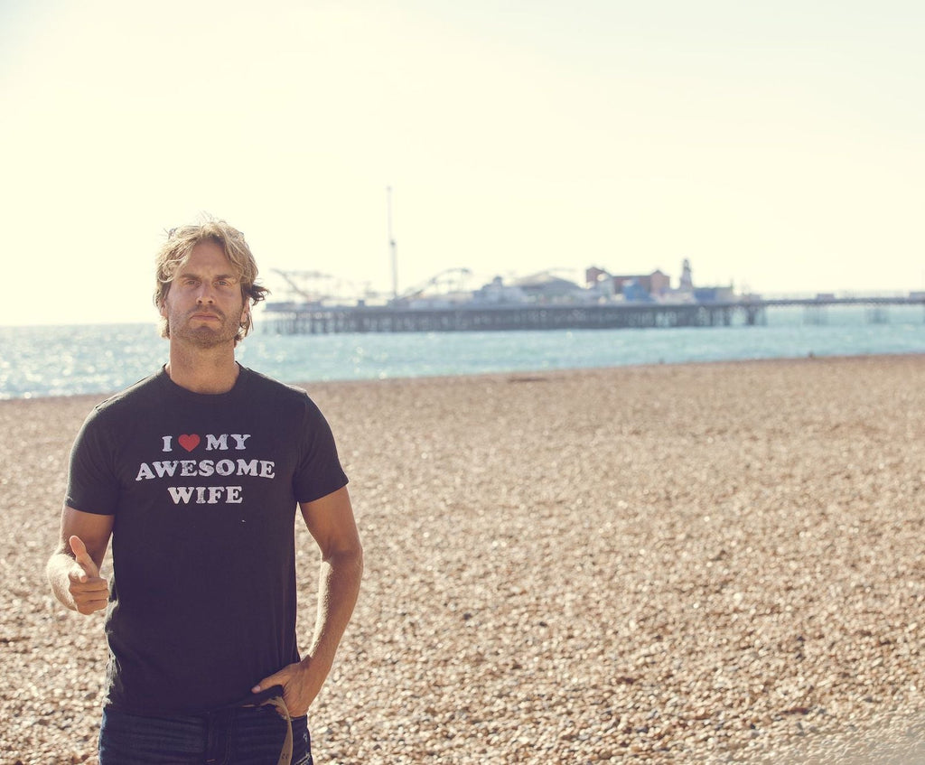 I Love My Awesome Wife Men's T Shirt product image 6