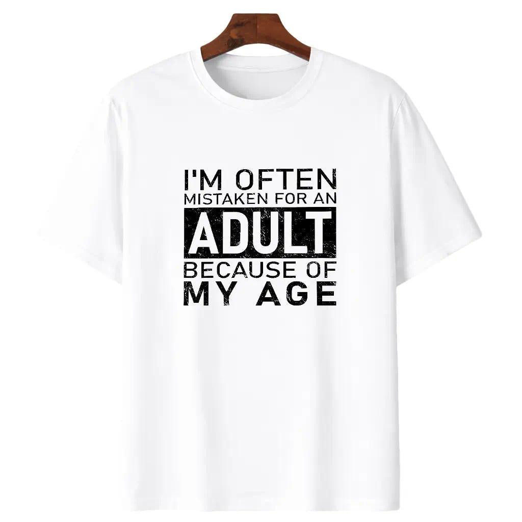 Men I'm Often Mistaken For An Adult Because Of My Age Fun T product image 9