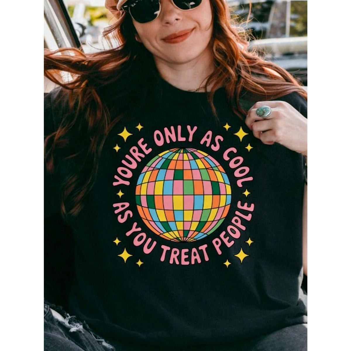 Youre Only As Cool As You Treat People T-Shirt, Retro Disco product image 2