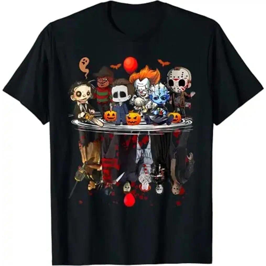 Horror Movie Characters Halloween Shirt - Freddy Jason product image 1