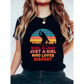 Just A Girl Who Loves Bigfoot Girls Big Foot Sasquatch product image 1