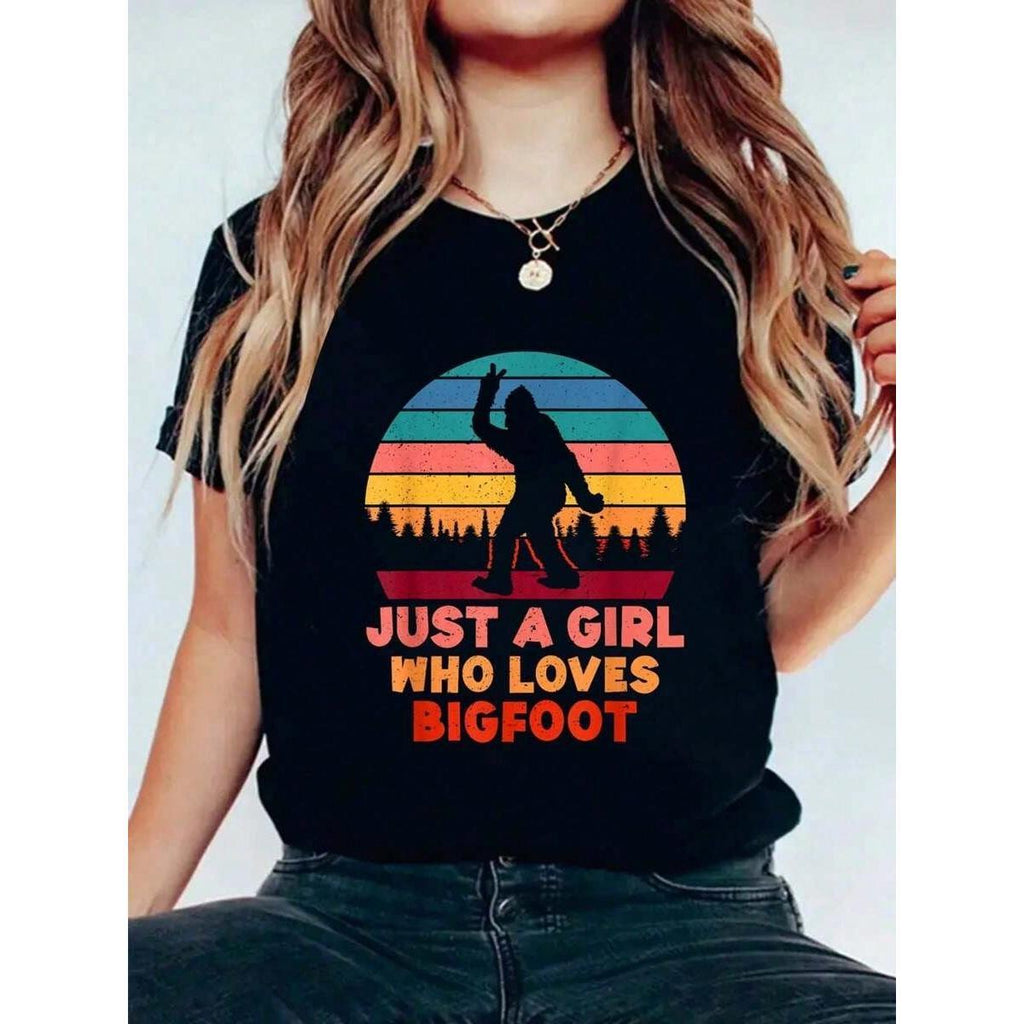 Just A Girl Who Loves Bigfoot Girls Big Foot Sasquatch product image 10